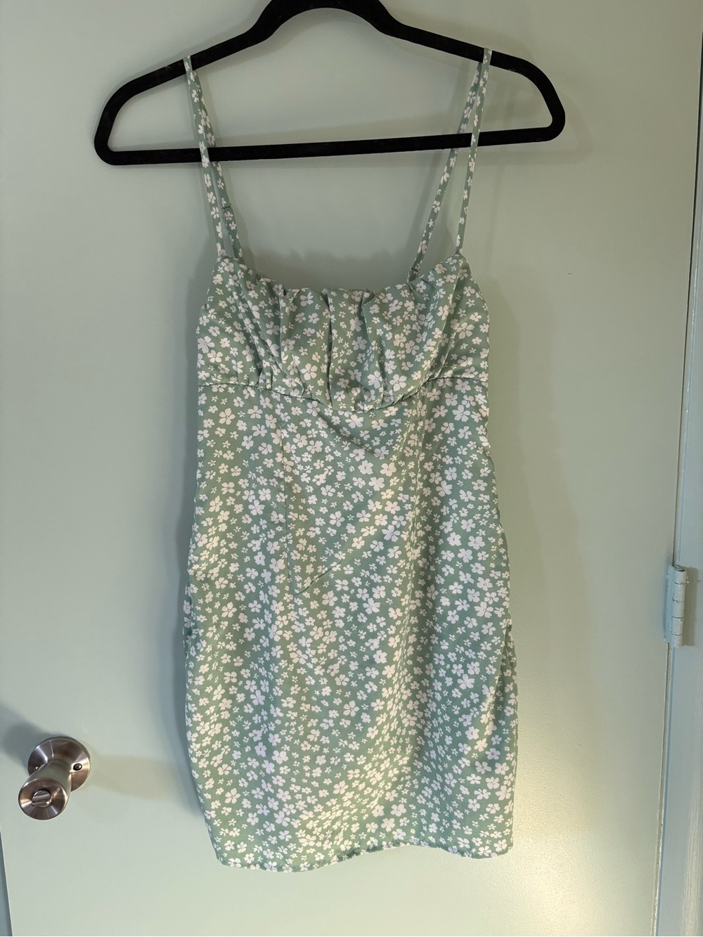 Princess Polly Mint Green Floral Mini Dress